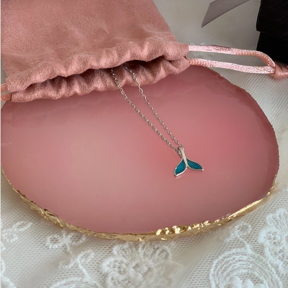 Crafted Hight-Quality 925 Sterling Silver Summer Beach Mermaid Tail Chain Anklet - Picture 6 of 10